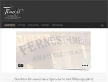 Tablet Screenshot of fernost-imbiss.de